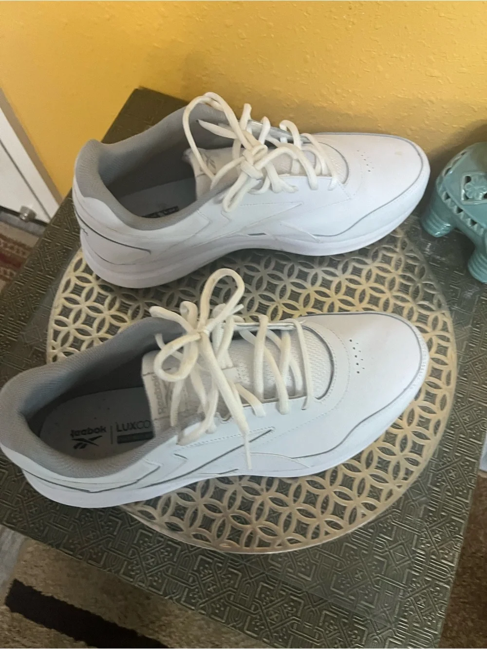 Reebok Men’s All-White Athletic Sneakers